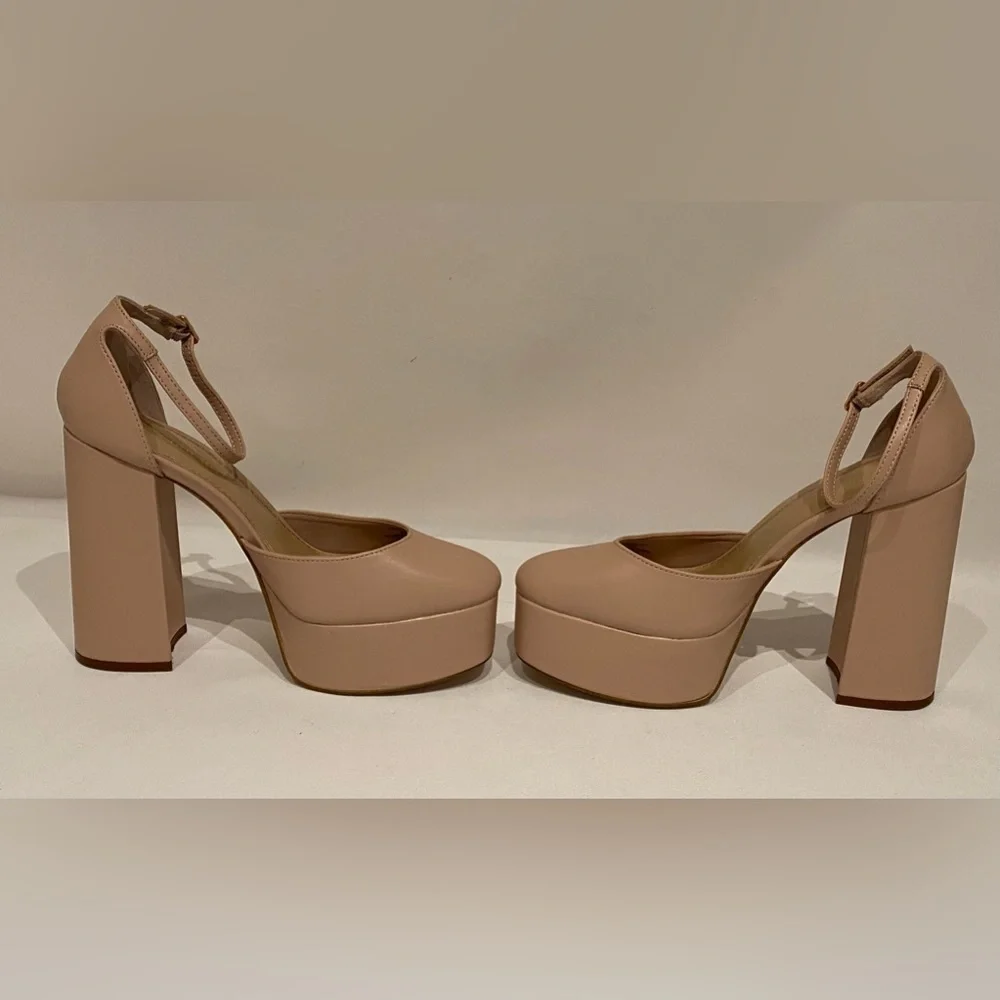 NEW Madden Girl Women’s Dion Platform Pumps Blush Pink Size 8.5M